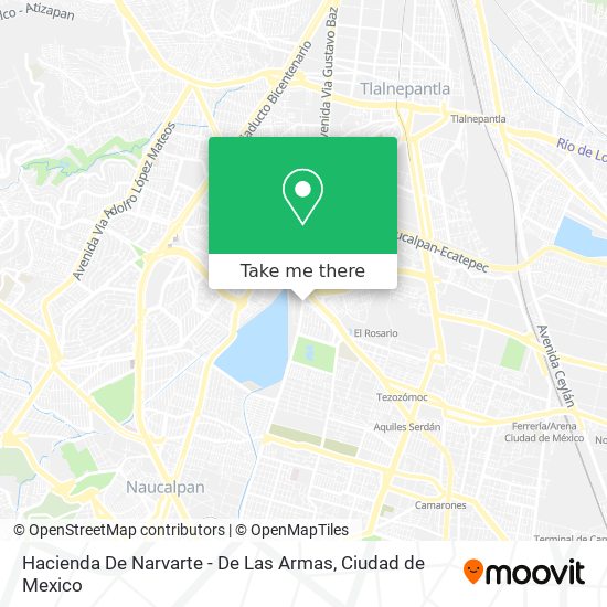 Mapa de Hacienda De Narvarte - De Las Armas