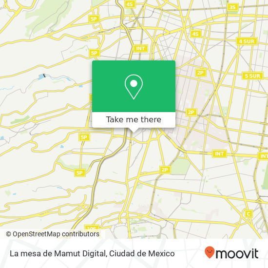 La mesa de Mamut Digital map