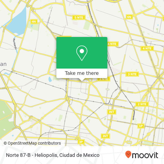 Norte 87-B - Heliopolis map