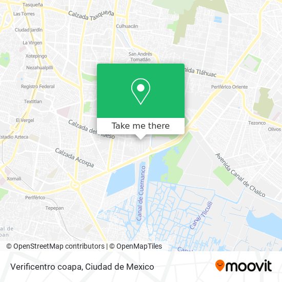 Mapa de Verificentro coapa