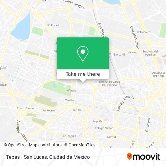 Tebas - San Lucas map