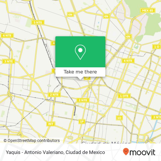 Yaquis - Antonio Valeriano map