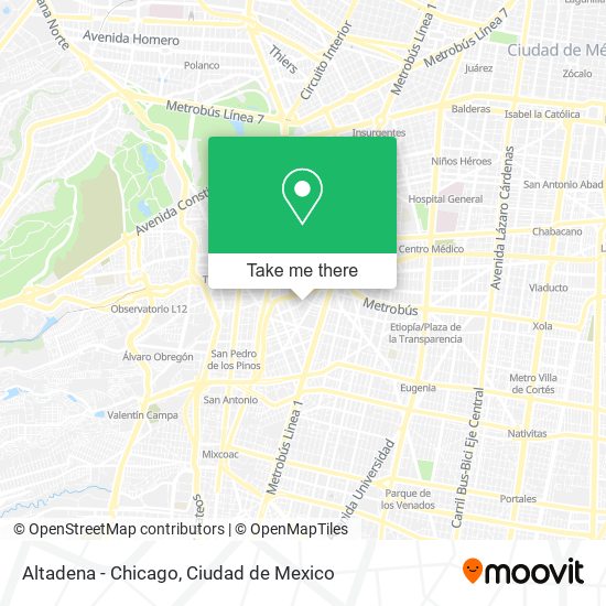 Altadena - Chicago map