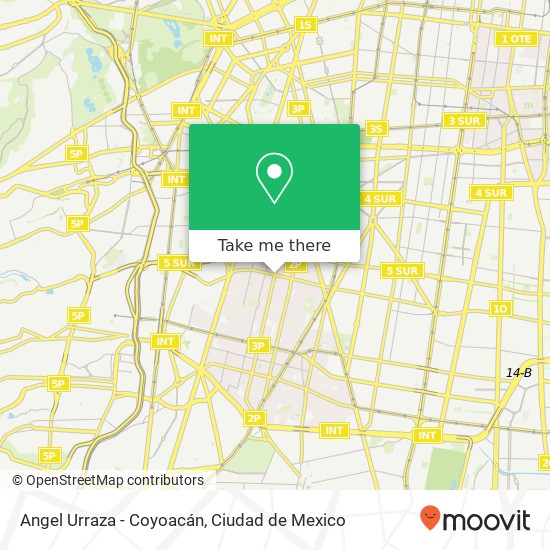 Angel Urraza - Coyoacán map