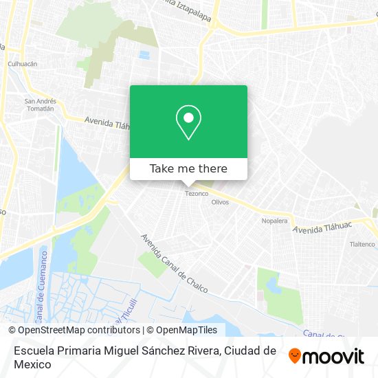 Mapa de Escuela Primaria Miguel Sánchez Rivera