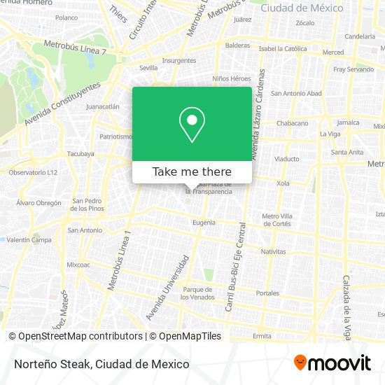 Norteño Steak map