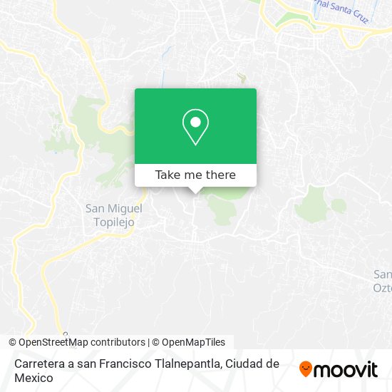 Carretera a san Francisco Tlalnepantla map