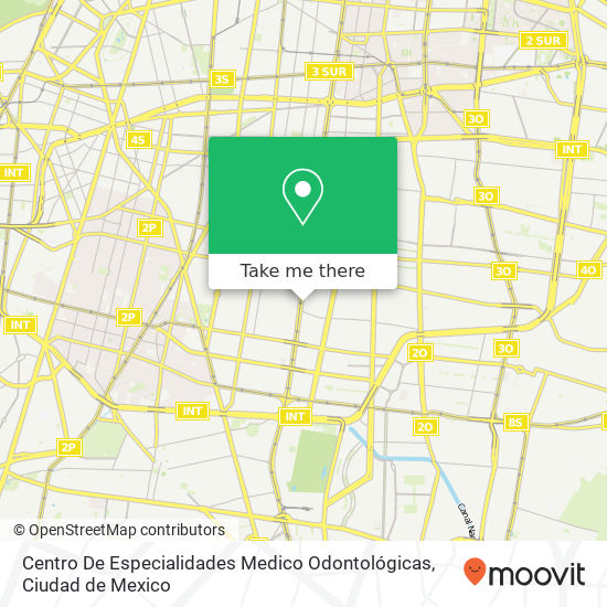 Centro De Especialidades Medico Odontológicas map