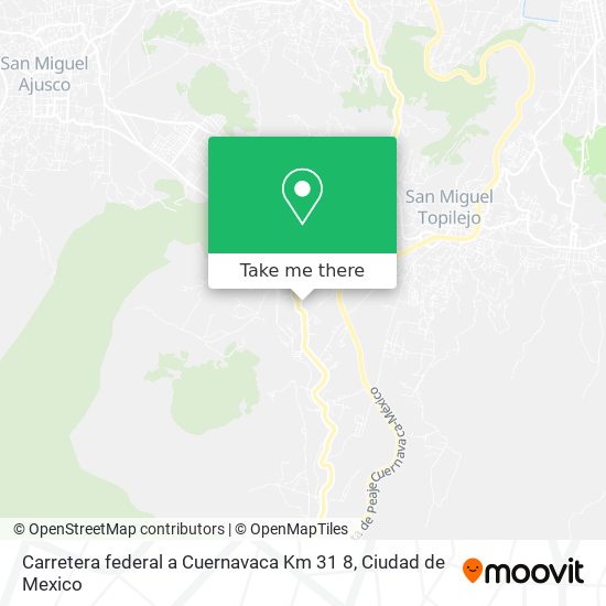 Carretera federal a Cuernavaca Km 31 8 map