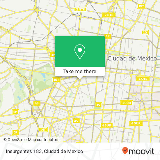 Insurgentes 183 map