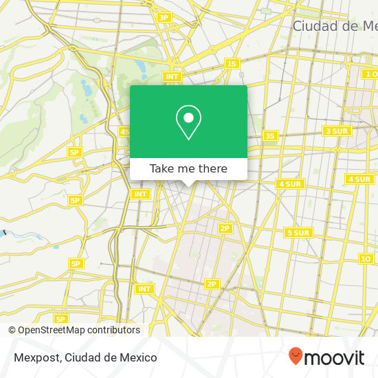 Mexpost map