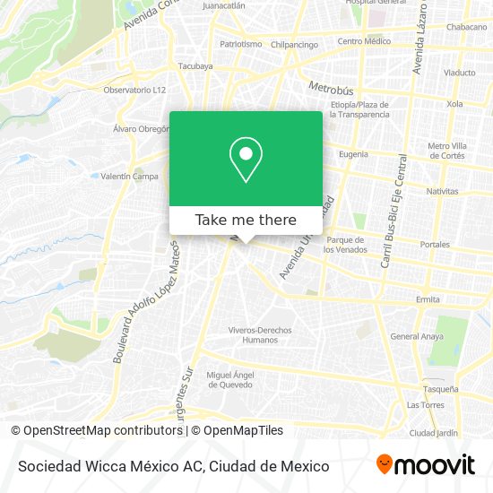 Sociedad Wicca México AC map