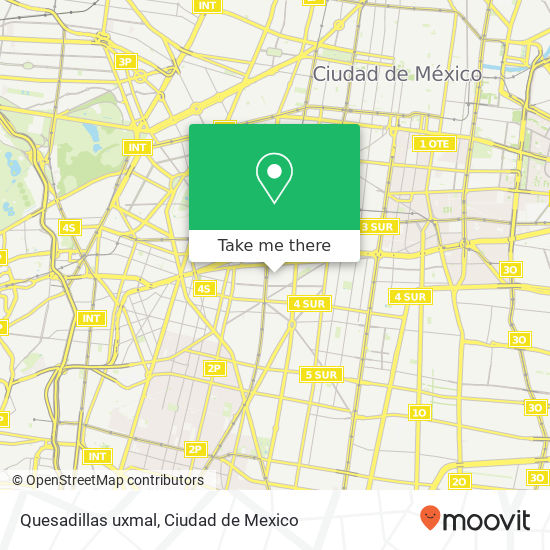 Mapa de Quesadillas uxmal