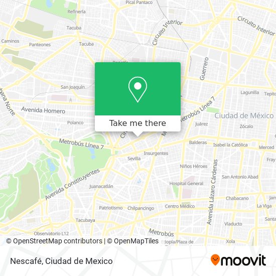 Mapa de Nescafé