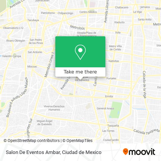 Salon De Eventos Ambar map