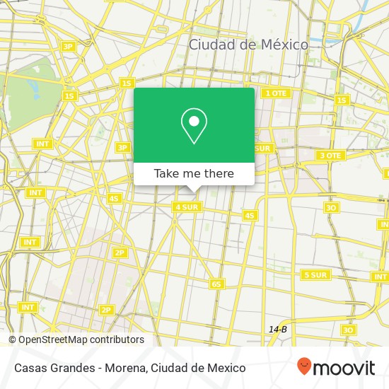 Mapa de Casas Grandes - Morena