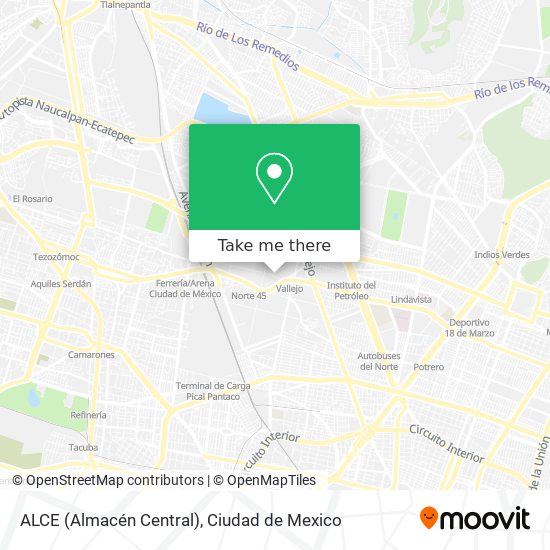 ALCE (Almacén Central) map