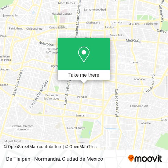 De Tlalpan - Normandia map