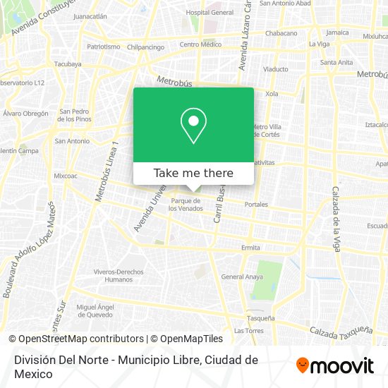 Mapa de División Del Norte - Municipio Libre