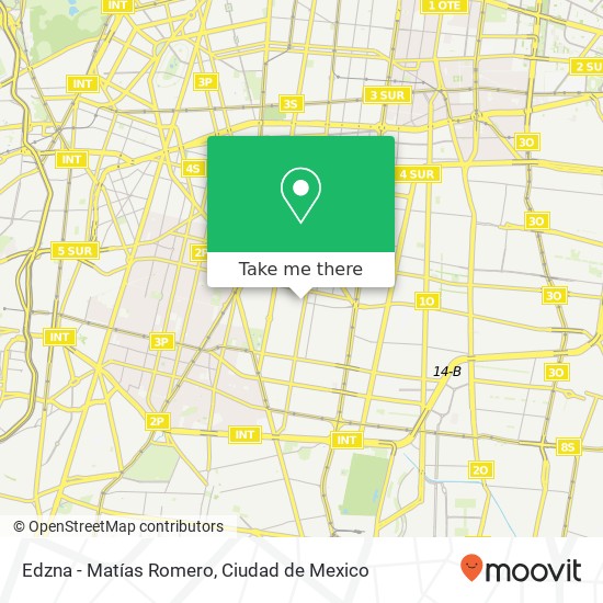 Edzna - Matías Romero map