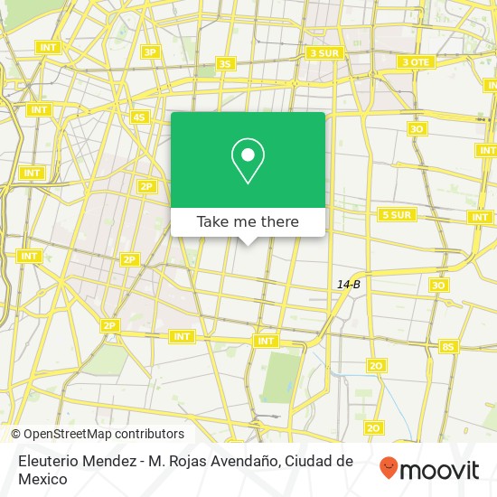 Eleuterio Mendez - M. Rojas Avendaño map