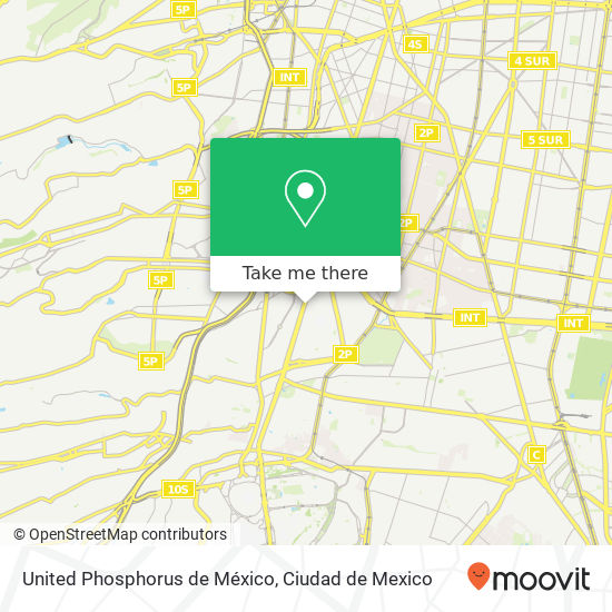 United Phosphorus de México map