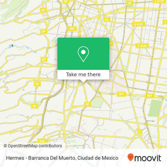 Hermes - Barranca Del Muerto map