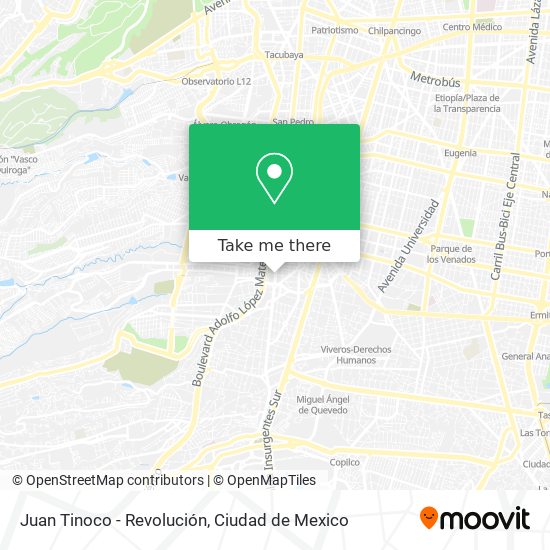 Juan Tinoco - Revolución map