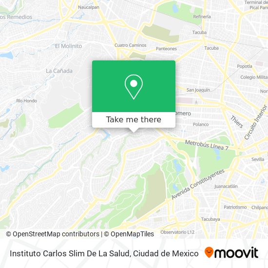 Mapa de Instituto Carlos Slim De La Salud