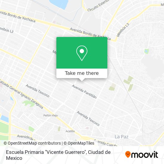 Mapa de Escuela Primaria "Vicente Guerrero"
