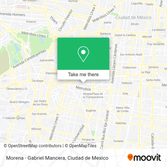 Morena - Gabriel Mancera map