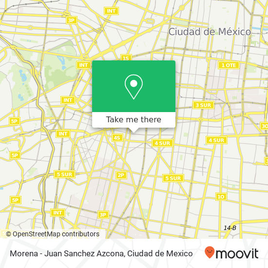 Morena - Juan Sanchez Azcona map