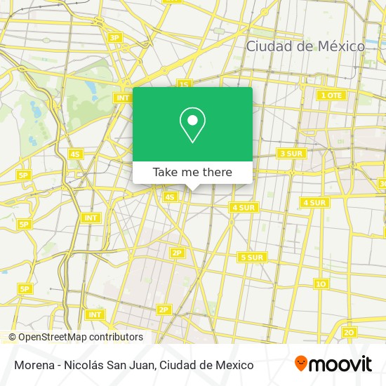 Morena - Nicolás San Juan map