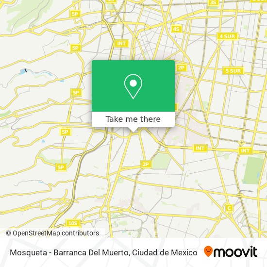 Mosqueta - Barranca Del Muerto map