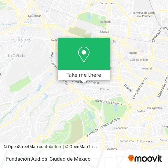 Fundacion Audios map