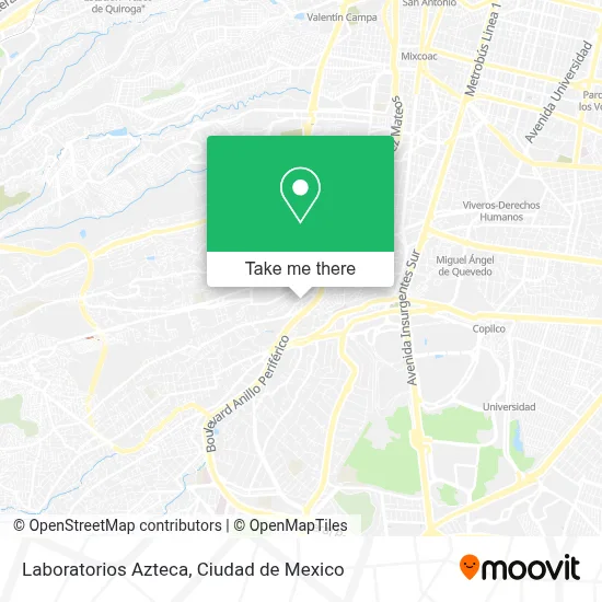Laboratorios Azteca map
