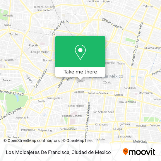 Los Molcajetes De Francisca map