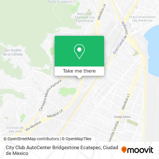 City Club AutoCenter Bridgestone Ecatepec map