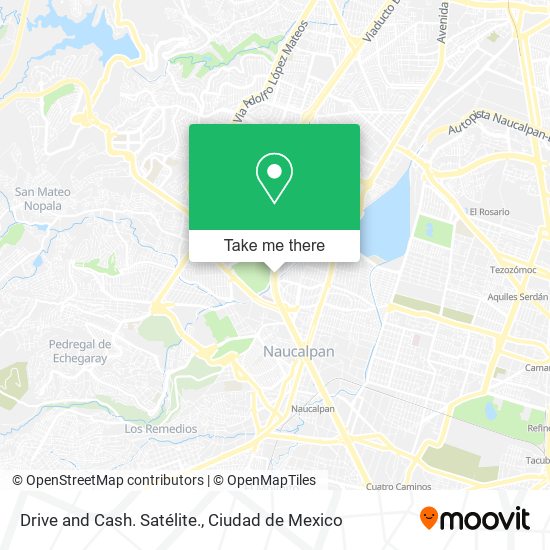 Drive and Cash. Satélite. map