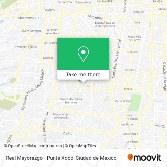 Mapa de Real Mayorazgo - Punte Xoco