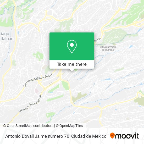 Antonio Dovali Jaime número 70 map