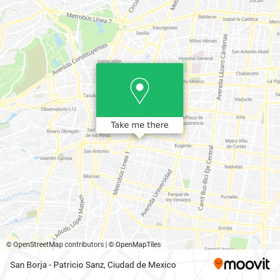 Mapa de San Borja - Patricio Sanz