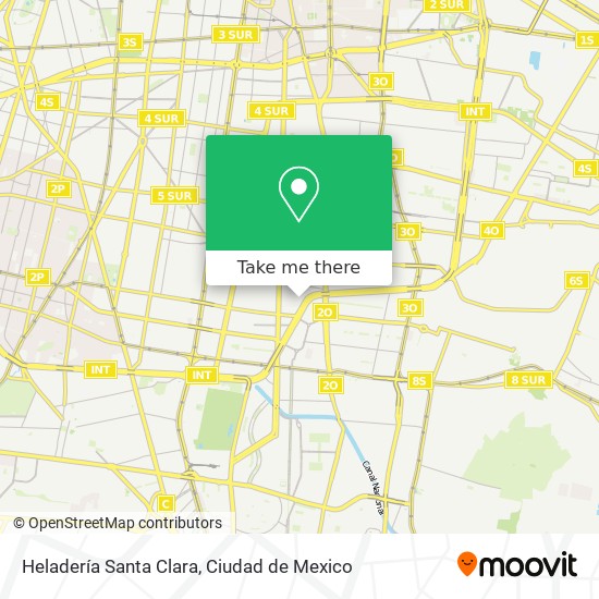 Heladería Santa Clara map