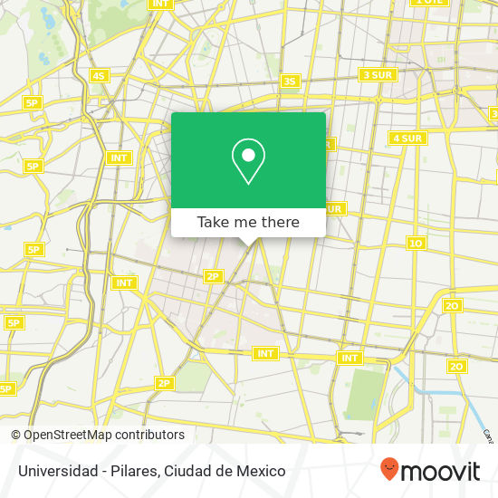 Universidad - Pilares map