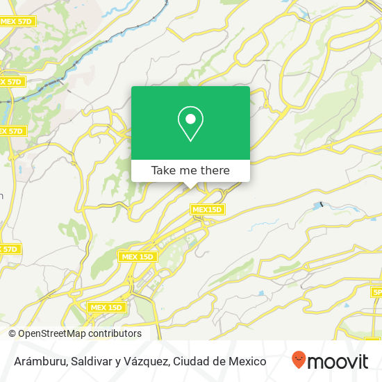 Arámburu, Saldivar y Vázquez map