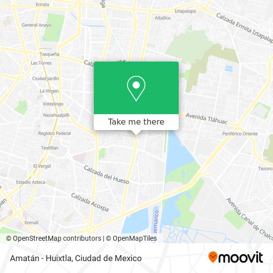 Amatán - Huixtla map