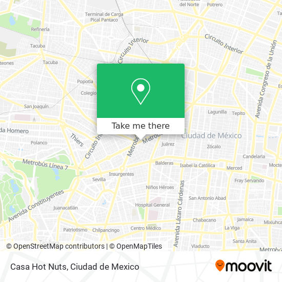 Mapa de Casa Hot Nuts