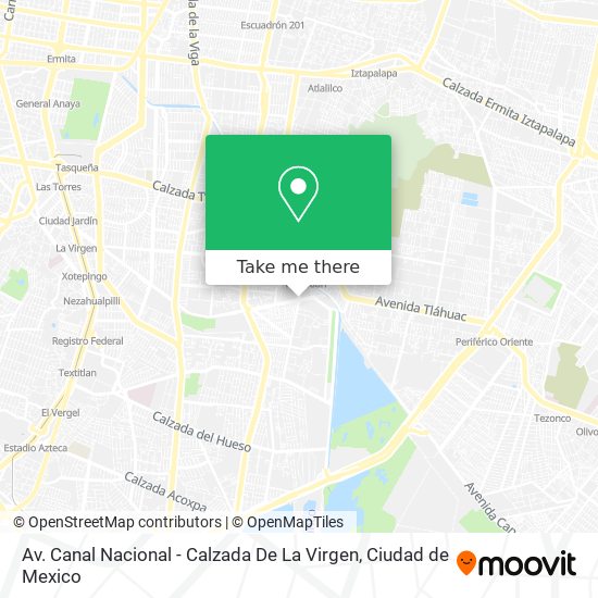 Av. Canal Nacional - Calzada De La Virgen map