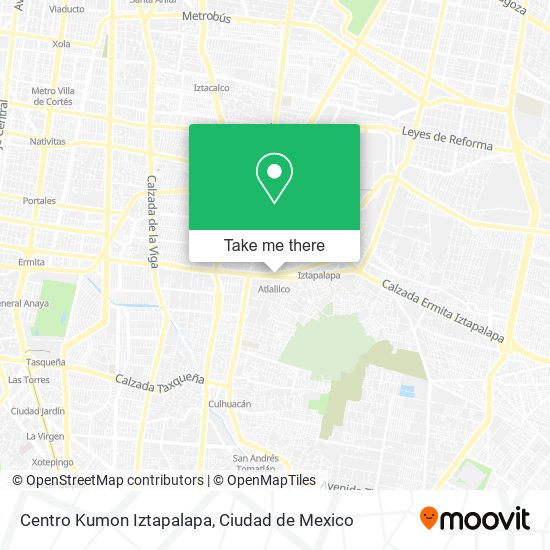 Centro Kumon Iztapalapa map