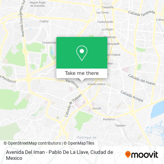 Mapa de Avenida Del Iman - Pablo De La Llave